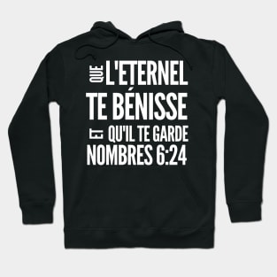 Numbers 6-24 Lord Bless You French Hoodie